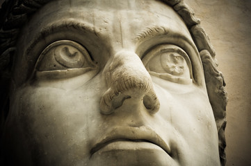 Obraz premium Head of emperor Constantine, Capitol, Rome