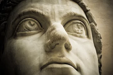 Türaufkleber Kopf von Kaiser Konstantin, Kapitol, Rom © javarman
