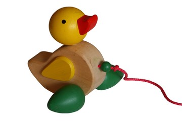 Spielzeugente alt freigestellt