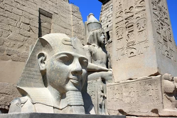 Foto auf Alu-Dibond le temple de Louxor et Ramses © David Bleja