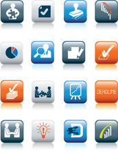 business deals icon set