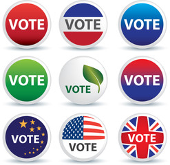 Vote buttons or badges