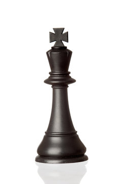 Black king chess piece