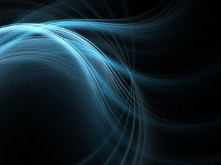 Graphics - blue wave blur