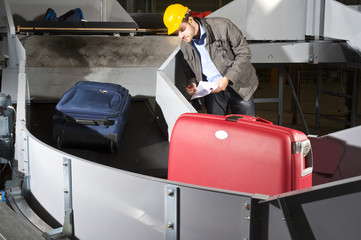 Checking luggage