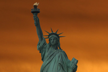 Fototapeta na wymiar statua della libertà