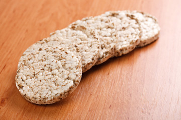 healthy puffed corn galettes