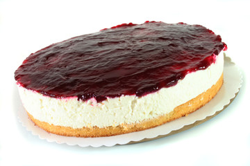 Quarksahnetorte mit Tortenguß