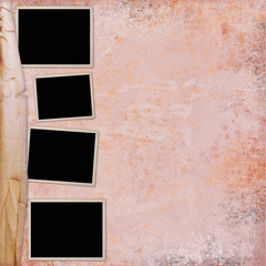 retro background with decorative frame