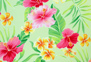 Exotic flowers background