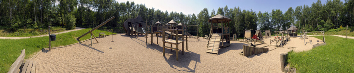 Fototapeta na wymiar Playground panorama