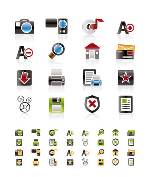 Internet and Website Vector Icon Set