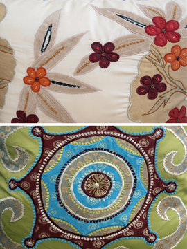 fabric group - floral and abstract stitch