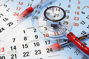 Calendar and Stethoscope