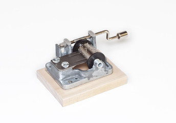 The mechanism of music box isolated