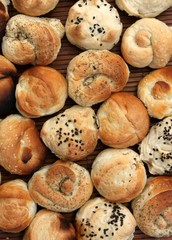 petits pains mélangés