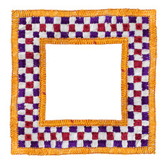 Square Isolated Textile Border