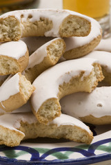 Spanish cuisine. Andalusian wine doughnuts.