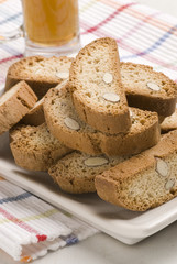 Spanish cuisine. Almond cookies.