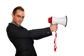 agent making announcement