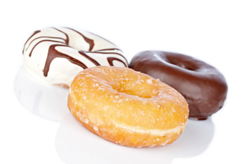 Three delicious donuts