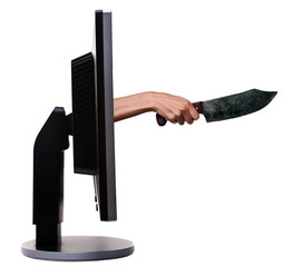 Hand from display