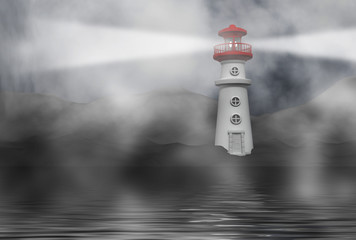 phare dans le brouillard © Fox_Dsign