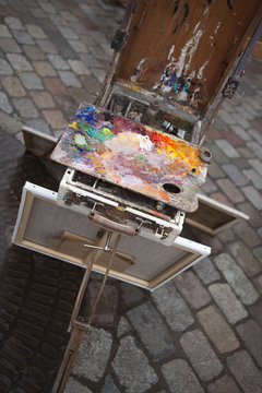 Peinture à Montmartre, Paris