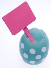 Easter Egg with Sign