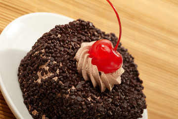 pastry with cherry
