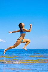 Fototapeta premium Girl summer sport