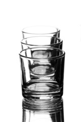 row of 3 glasses