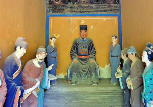 Beijing, Dongyue temple. Zhengyi taoist deities