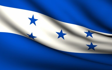 Flying Flag of Honduras | All Countries Collection |