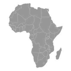landkarte afrika I - obrazy, fototapety, plakaty