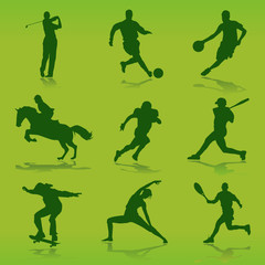 sport silhouettes