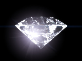 Diamond Stone on black space