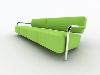 Green sofa