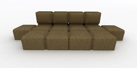 Sofa on the white background