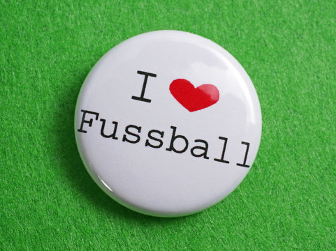 Button - I love Fussball