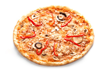 Pizza with champignons