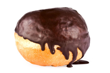 Dessert, doughnut in chocolate glaze