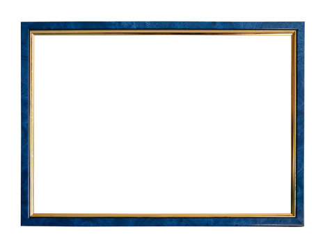 thin blue picture frame