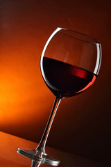 Glass of red wine