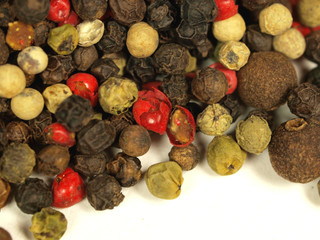 Colored pepper background