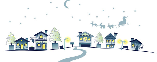 Christmas Urban Scene