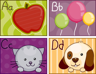 A - D Flash Card Design