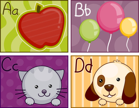 A - D Flash Card Design