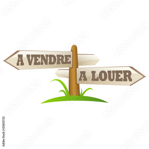 "panneau vendre louer" fichier vectoriel libre de droits sur la banque