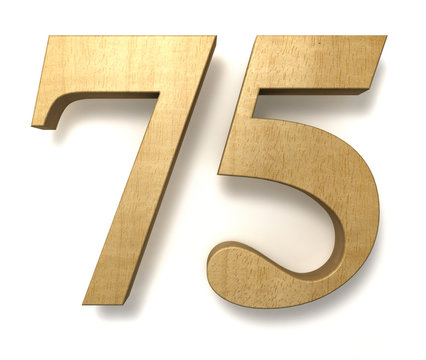 75 wooden birthday celebration anniversary